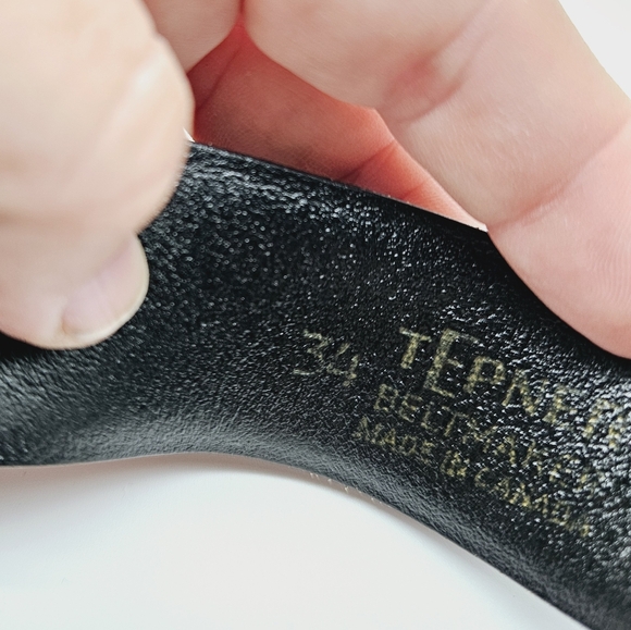 TERNER | silver buckle & cowhide leather belt - Picture 7 of 10